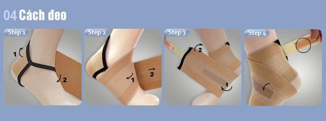  Cách đeo Băng quấn cố định cổ chân Dr.Med DR-A135(U)
