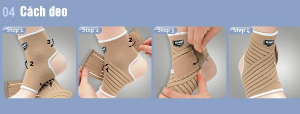  Cách đeo băng quấn cố định cổ chân Dr.Med DR-A009(M)