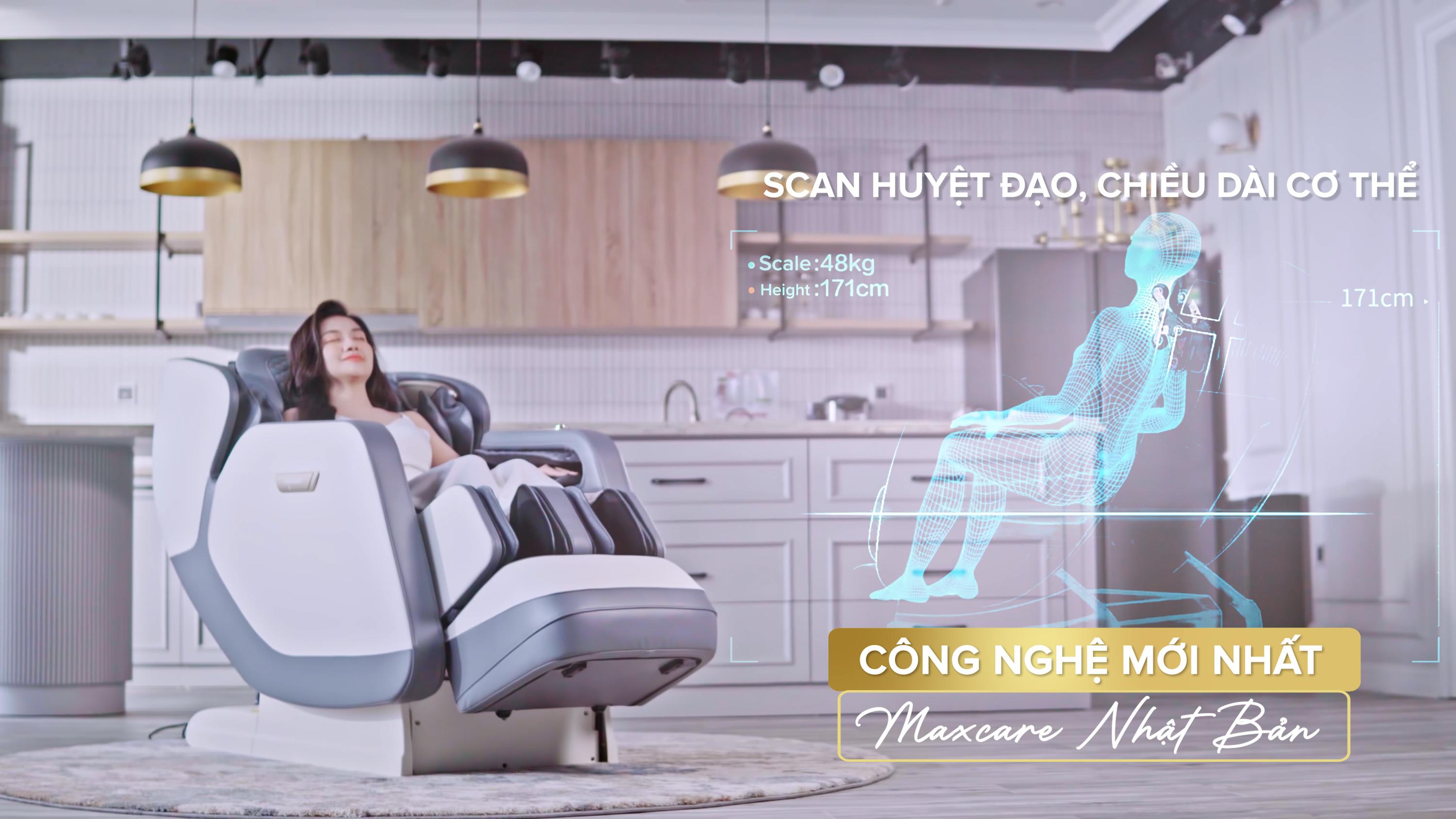 Ghế massage toàn thân Maxcare Max4d Plus - Tận hưởng thư giãn tại nhà