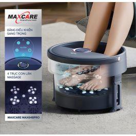 Bồn ngâm chân massage cao cấp gấp gọn, con lăn tự động Maxcare Max648Pro