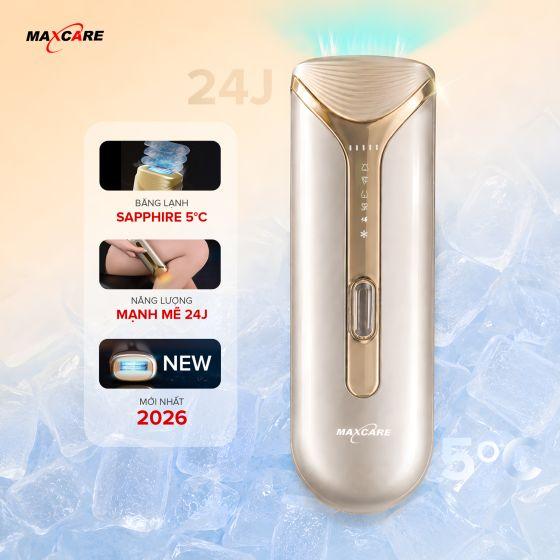 Máy Triệt Lông Băng Lạnh Sapphire Đèn Kép Vô Hạn Xung Maxcare-Gold