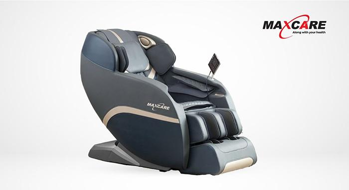 Ghế Maxcare Max4DSmart xám/xanh sở hữu con lăn 4D kết hợp cùng thuật toán AI thông minh