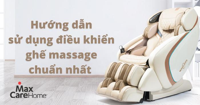 Biết cách sử dụng điều khiển ghế massage giúp bạn có được buổi massage trọn vẹn