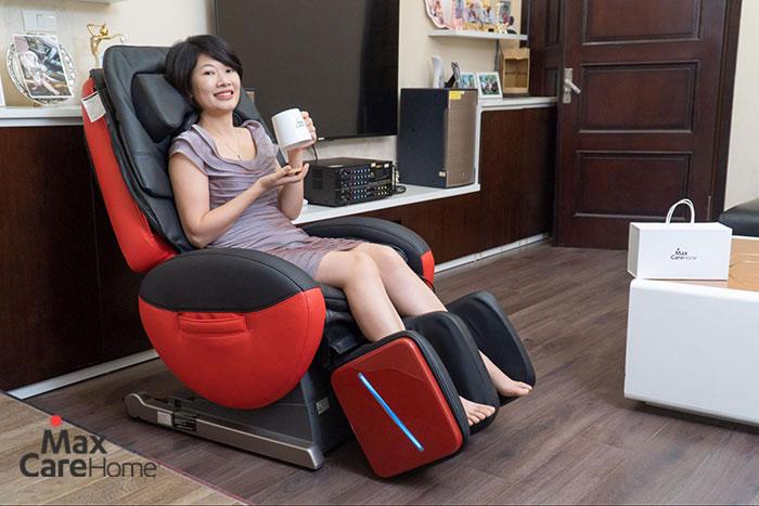 Sử dụng ghế massage giúp giảm stress hiệu quả