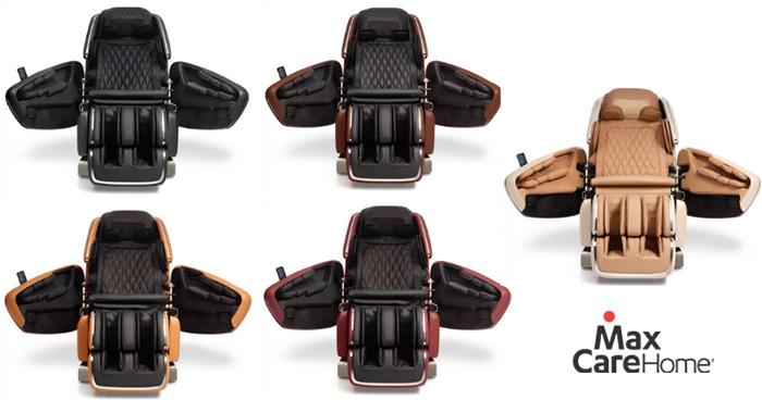 Thiết kế đẳng cấp và sang trọng của dòng ghế massage OHCO M.8 đỏ đun/da bò