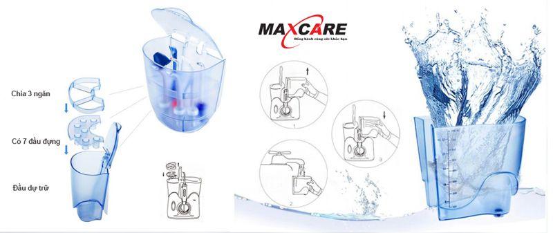 Câu tạo của máy tăm nước Maxcare Max456Plus