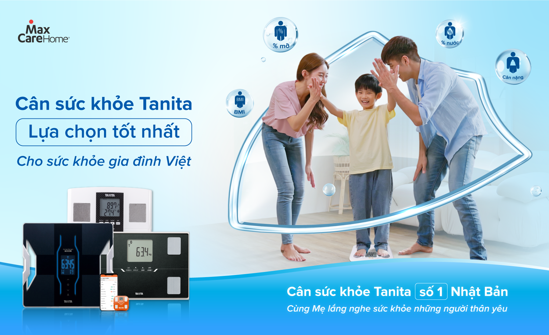 Cân Tanita số 1 Nhật Bản - Lựa chọn tốt nhất cho sức khoẻ gia đình Việt 