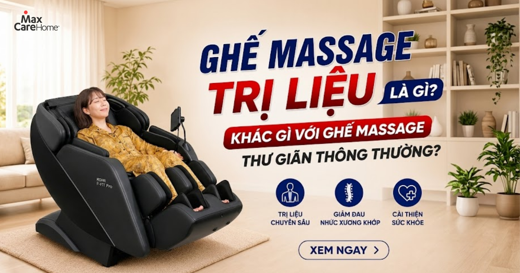 Ghế massage trị liệu l&agrave; g&igrave;? Kh&aacute;c g&igrave; ghế massage thư gi&atilde;n th&ocirc;ng thường?