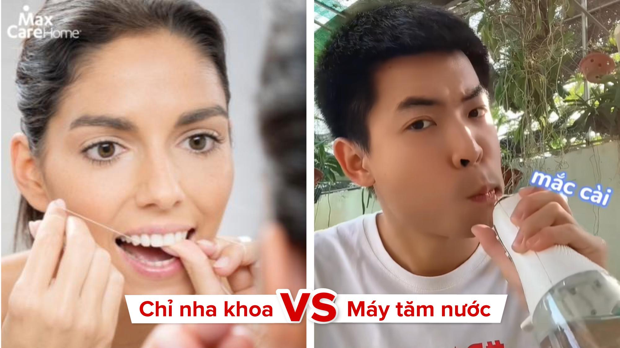 5 ưu điểm nổi bật của máy tăm nước so với chỉ nha khoa