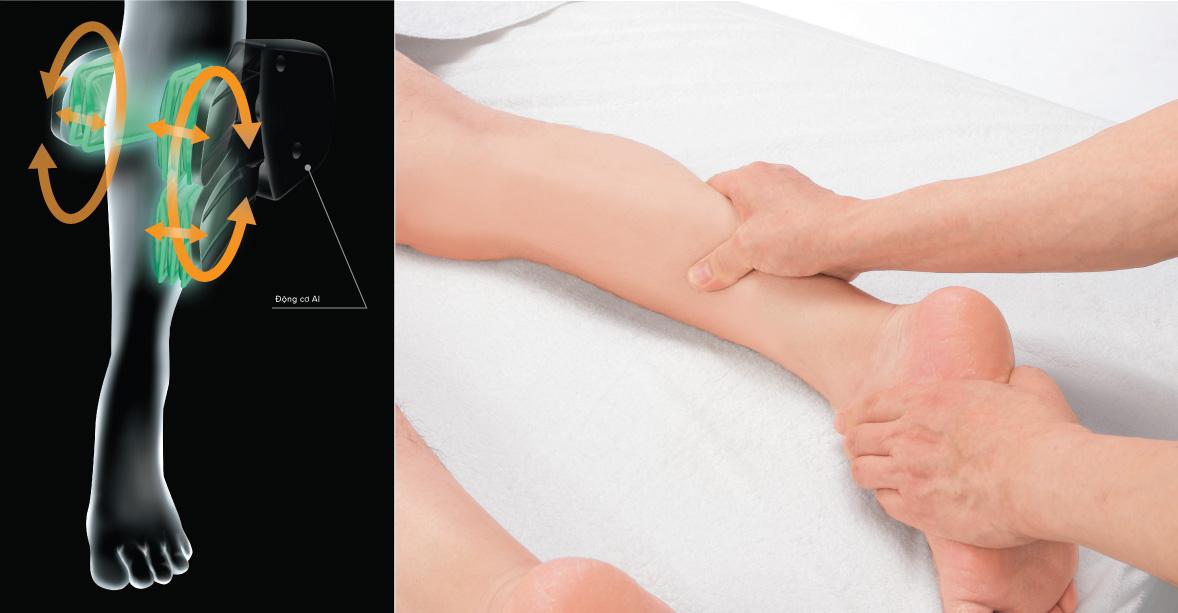 massage vùng chân