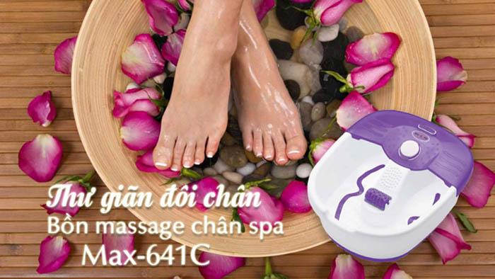 Thu giãn đôi chân với bồn massage chân spa Max-641C