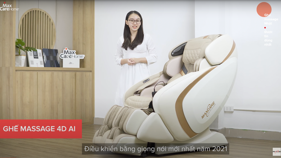 Giới thiệu ghế massage toàn thân Maxcare Max4D AI