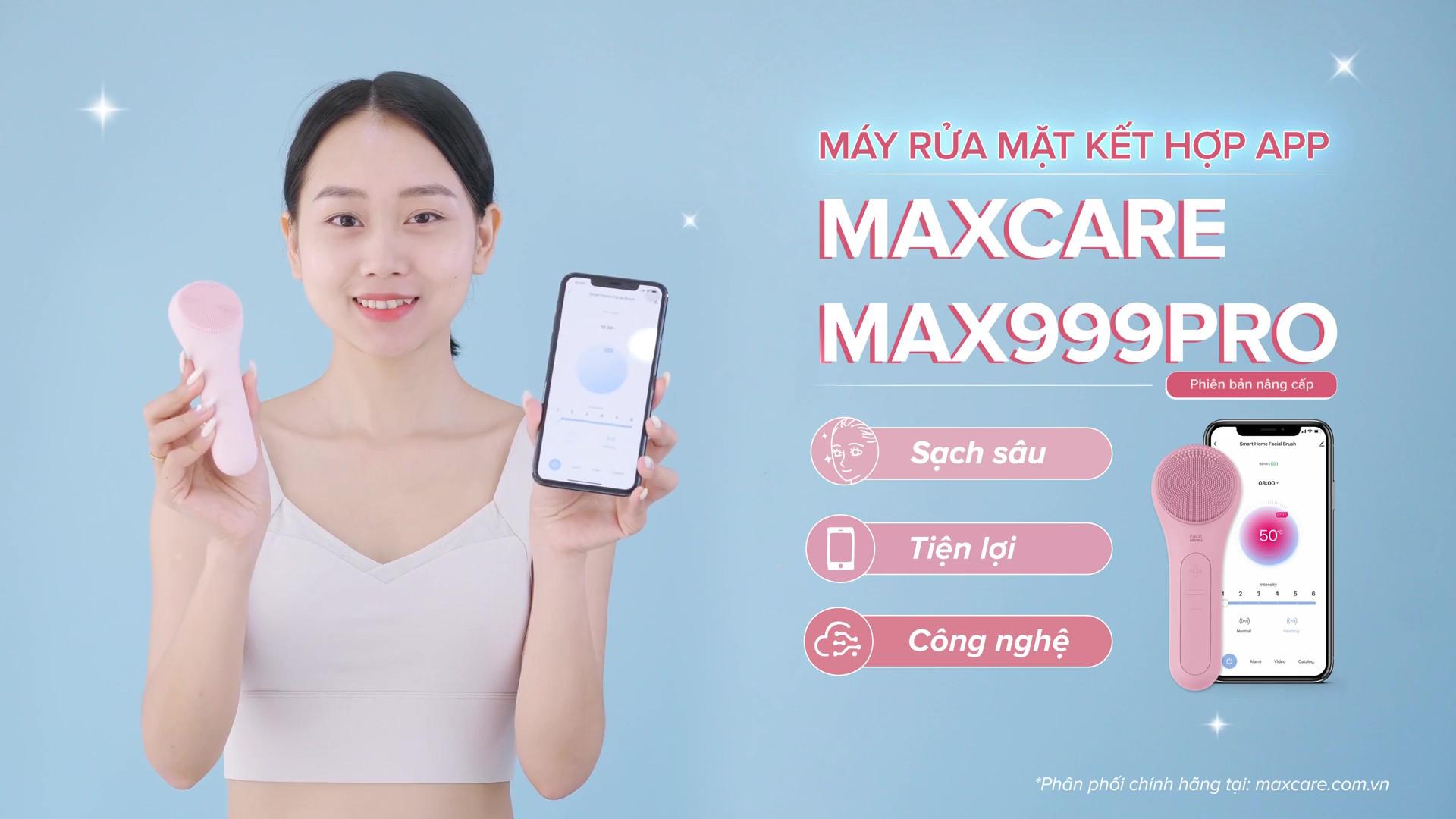 Máy Rửa Mặt Kết Nối App Thông Minh Maxcare Max999PRO
