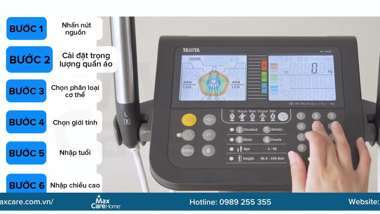 HDSD máy phân tích thành phần cơ thể Tanita MC-780
