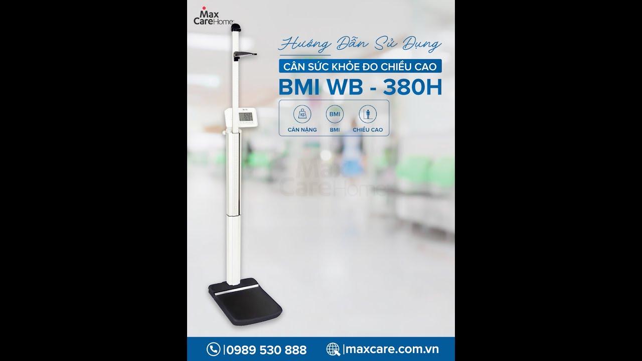 Cách sử dụng cân đo chiều cao BMI Tanita WB-380