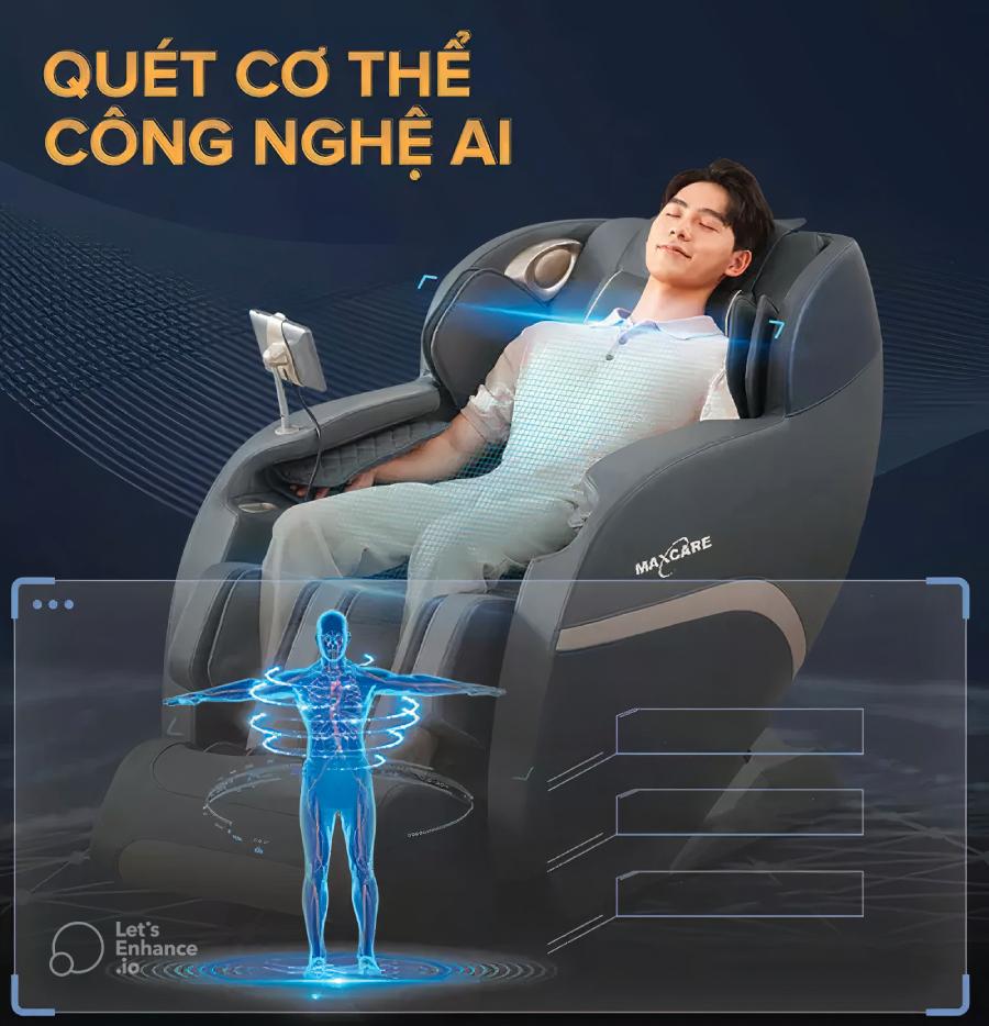 Tính năng Scanning body của ghế massage