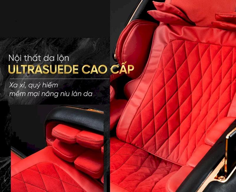 Vật liệu xa xỉ là yếu tố định giá một chiếc ghế massage hàng trăm triệu đồng