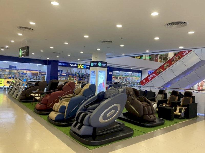 Ghế massage siêu thị là các dòng thiết bị cung cấp dịch vụ thư giãn công cộng