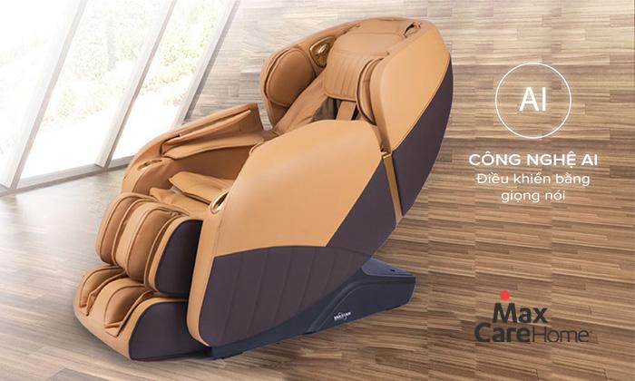 Công nghệ Al giúp người dùng điều khiển ghế massage toàn thân Maxcare Max686pro