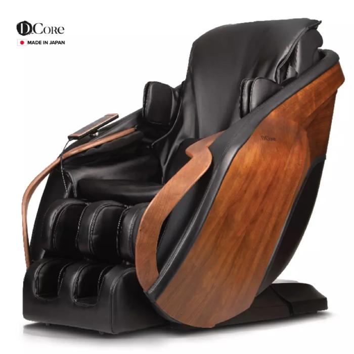 Ghế massage D.Core Cirrus DC-100VN sử dụng chất liệu gỗ óc chó nguyên khối 
