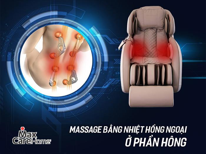 Ghế massage 5D được tích hợp phiên bản cải tiến