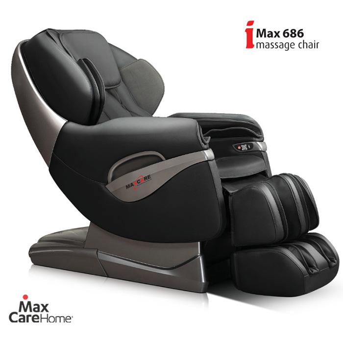 Ghế massage Max686plus có đường ray con lăn hình L dài 135 cm