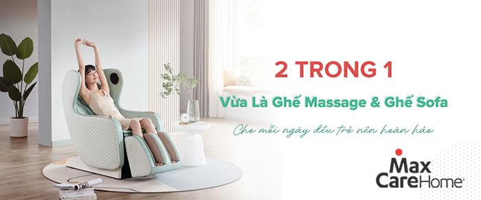 Ghế massage toàn thân Maxcare Soro V1 thiết kế sang trọng, nhỏ gọn