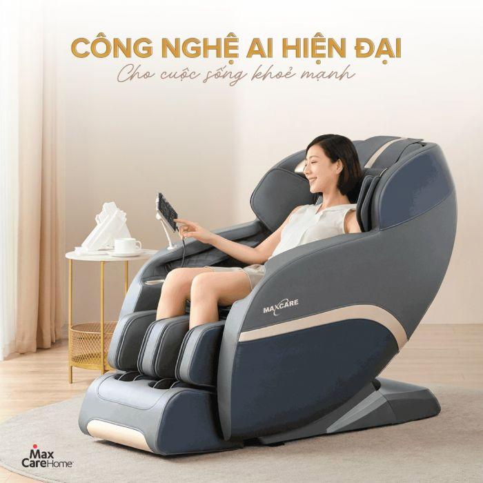 Ghế massage toàn thân Maxcare Max4DSmart được tích hợp công nghệ AI