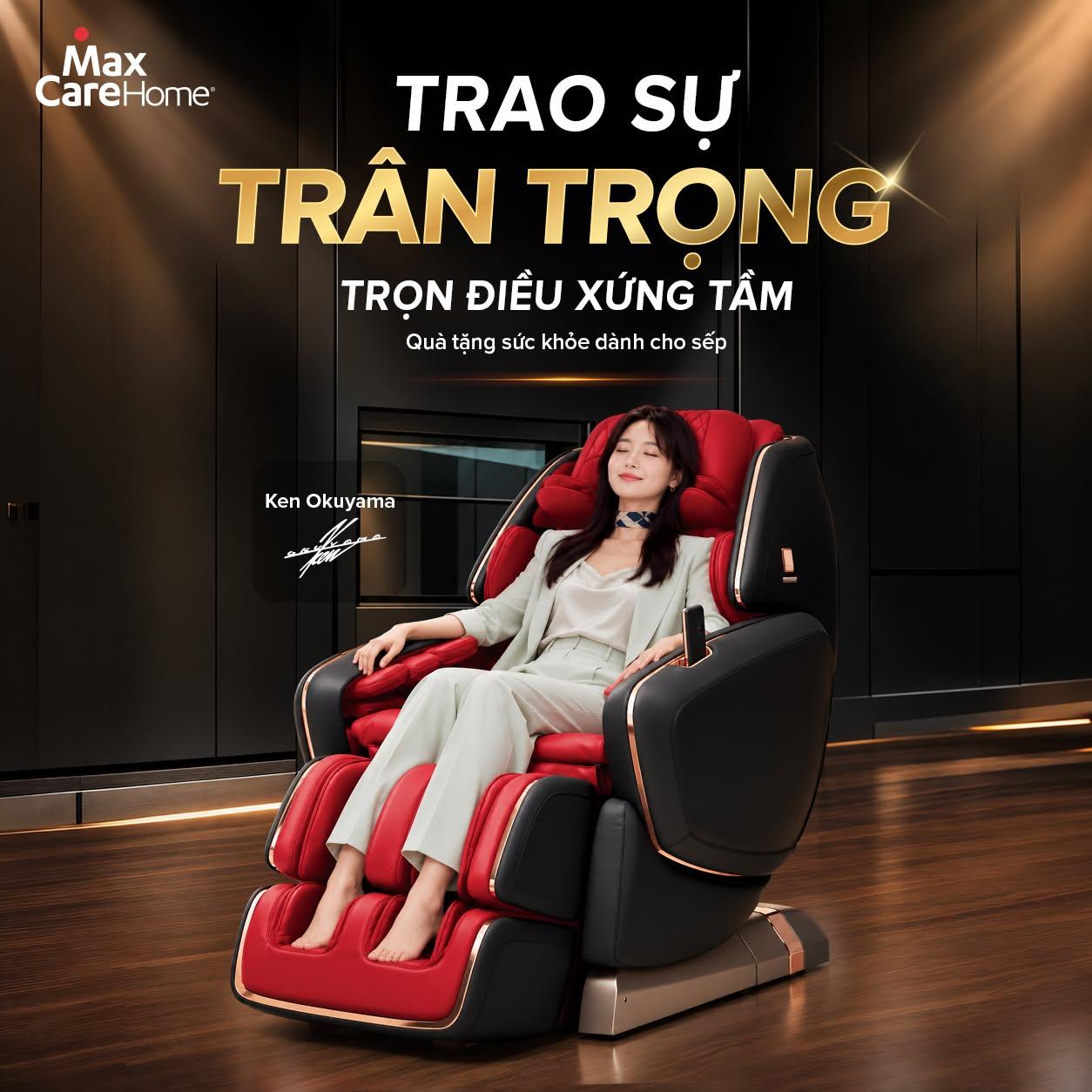 Trải nghiệm thư giãn đa giác quan đẳng cấp trên ghế massage cao cấp OHCO M.8 NEO LE
