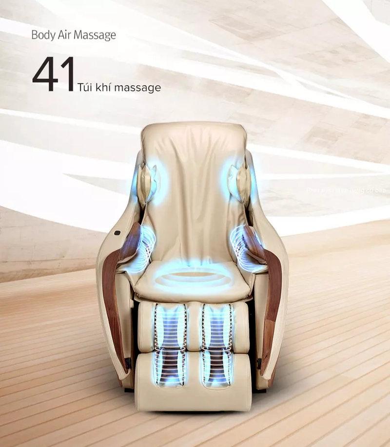 Hình ảnh hệ thống túi khí massage của dòng ghế massage toàn thân D.Core Cirrus DC-100VN