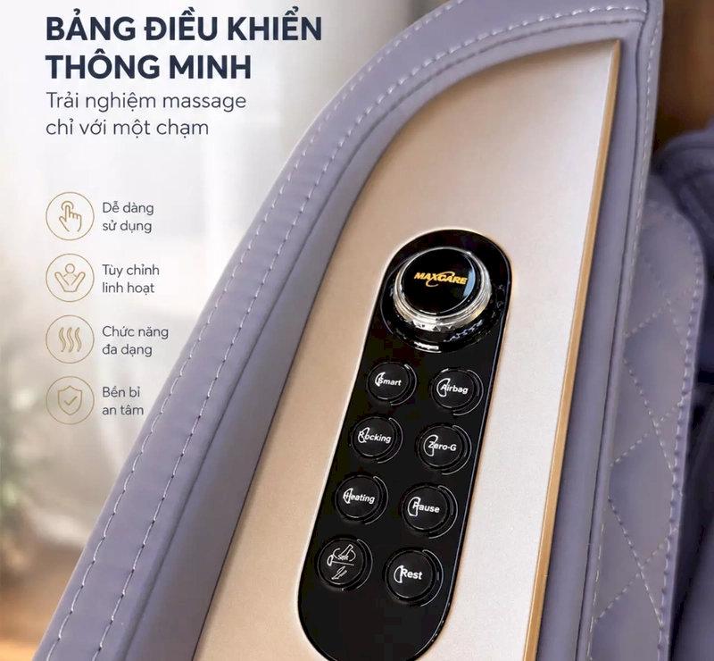 Hình ảnh bảng điều khiến của dòng ghế massage toàn thân Maxcare Aura Phantom V2