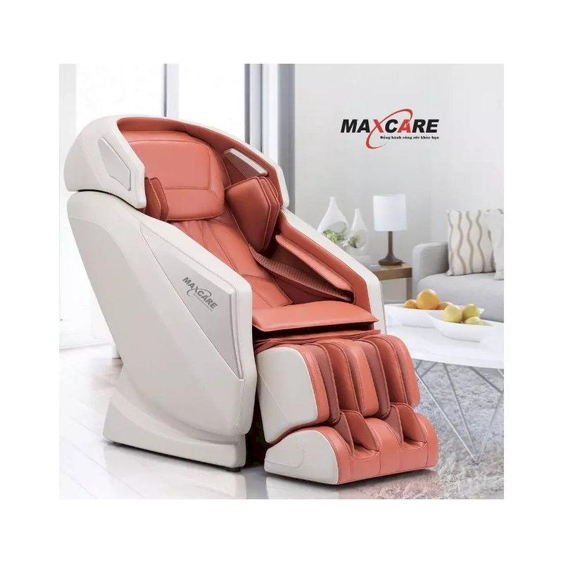 Ghế massage toàn thân Maxcare Max668plus có màu trắng cam bắt mắt