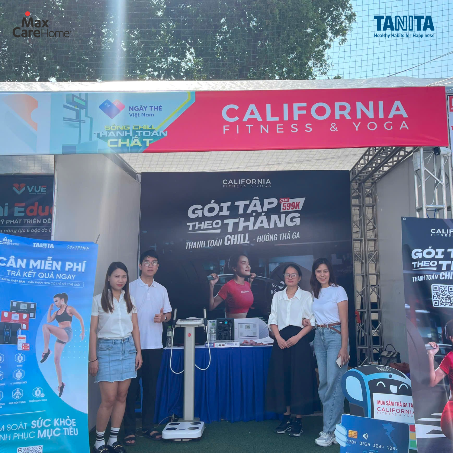 Maxcare Home x Tanita kết hợp cùng California Fitness & Yoga tại Ngày thẻ Việt Nam 2024