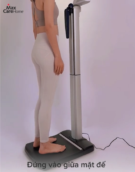 Cách đo trọng lượng bằng cân sức khỏe Tanita WB-380H