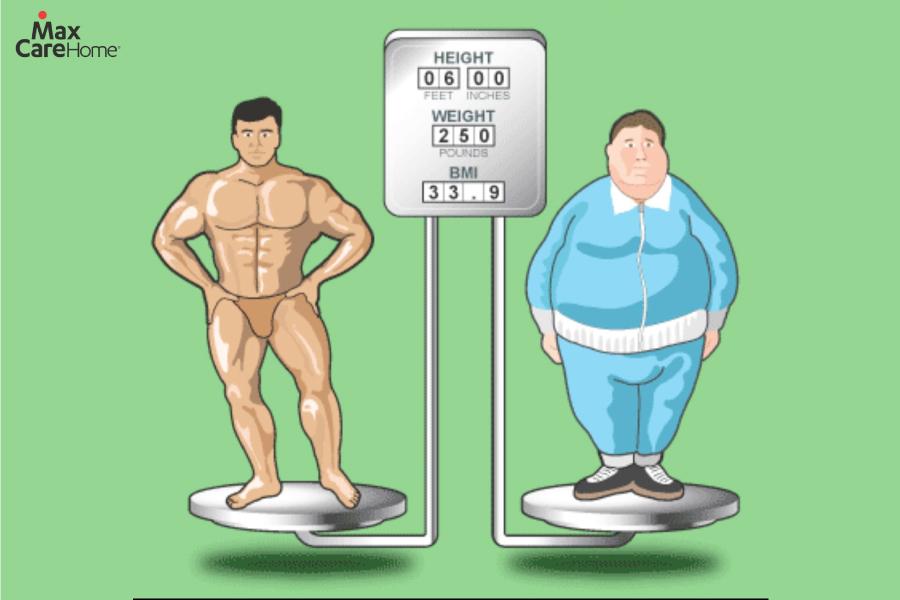hai người cùng cân nặng và chiều cao nhưng khác nhau về thành phần cơ thể
