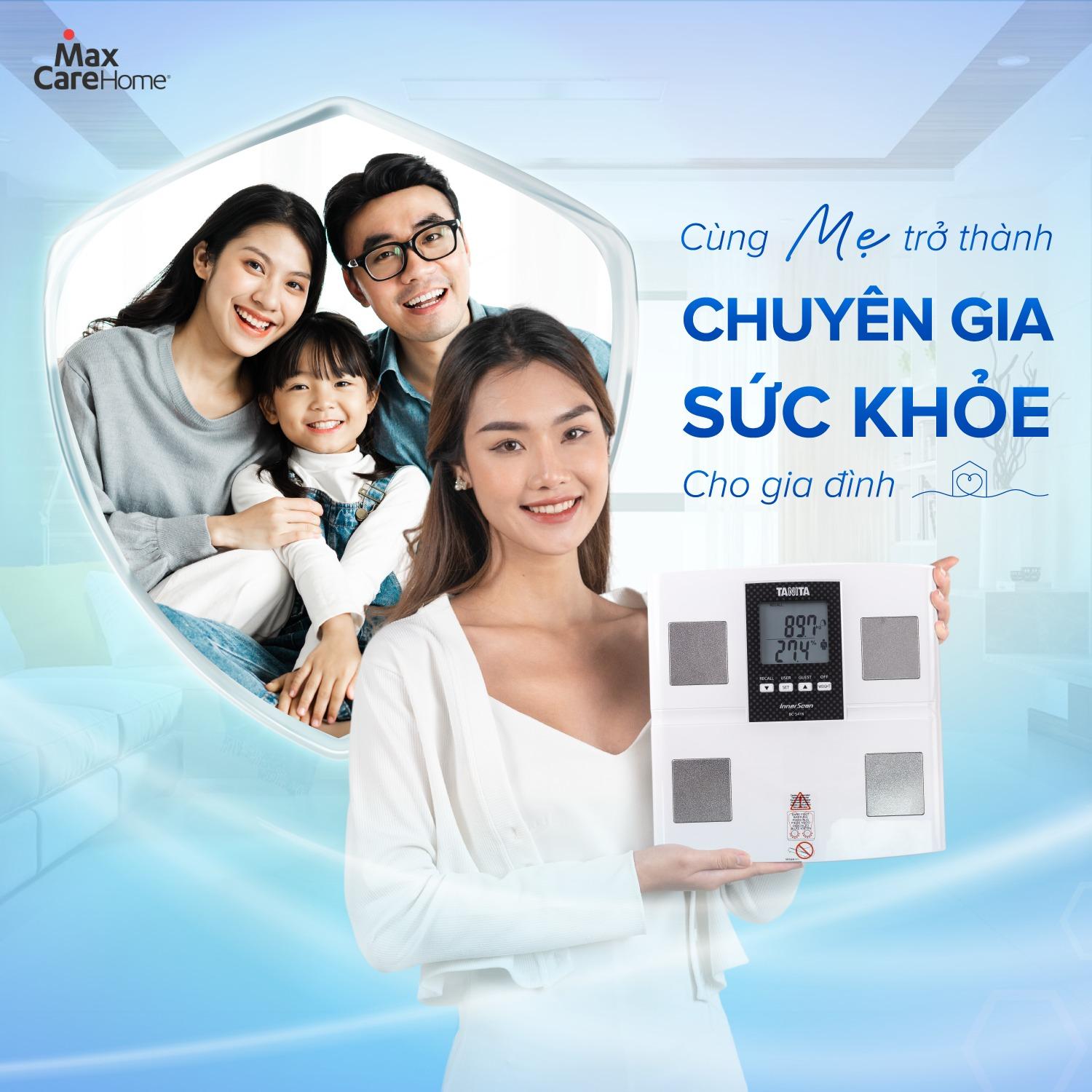 Cân sức khoẻ Tanita Nhật Bản cùng Mẹ trở thành chuyên gia sức khoẻ gia đình 