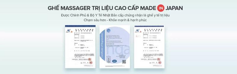 Khách hàng nên chọn mua ghế massage Nhật Bản tại nhà phân phối độc quyền uy tín có đầy đủ giấy chứng nhận chất lượng của từng sản phẩm